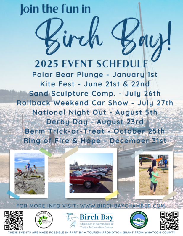 2025 Birch Bay Event Dates