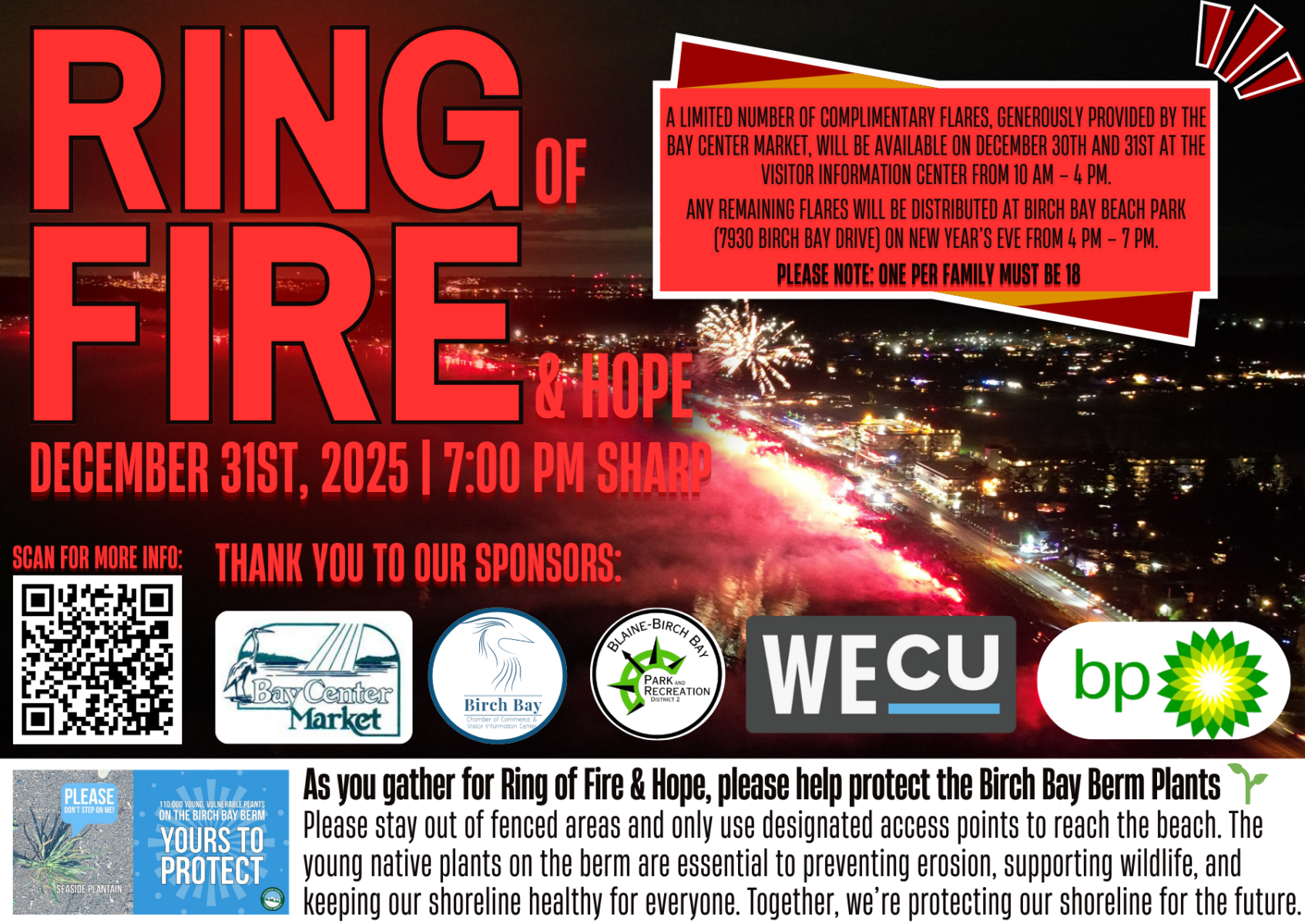 Ring of Fire & Hope – December 31st @ 7 PM Sharp