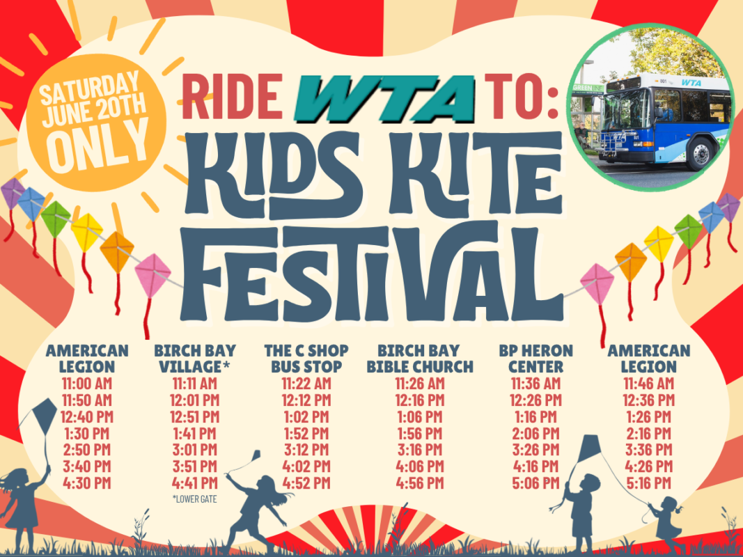 Ride WTA to the Kids Kite Festival